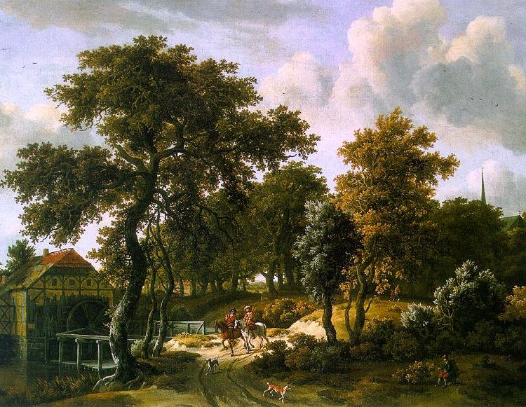 HOBBEMA, Meyndert The Travelers f oil painting picture